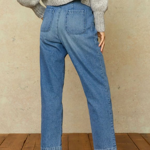 Christy Dawn Lena Jean, Stone Wash Denim, Size 27 - Picture 2 of 8